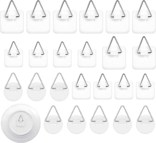 200 stuks wit schilderij fotolijst haak plastic onzichtbare