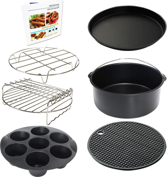 Air fryer accessoires set van 7 phillips nuwave gowise gourmia ninja