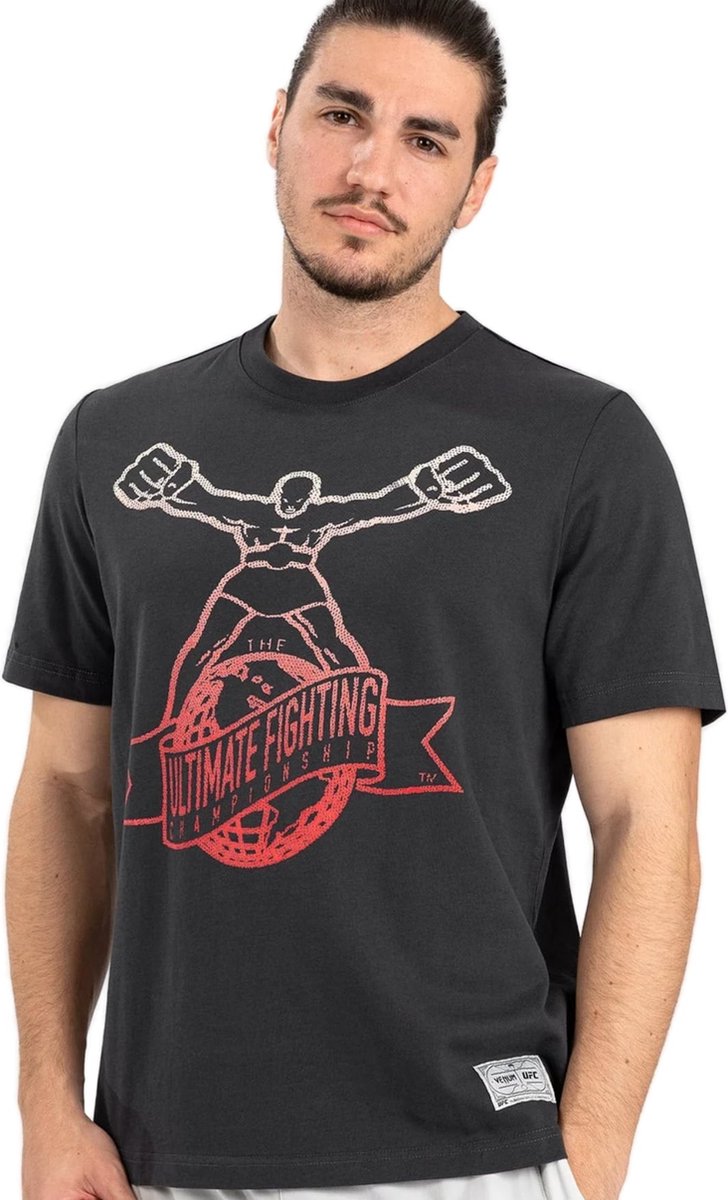 UFC by Venum Ulti-Man T-Shirt Grijs Rood - XL