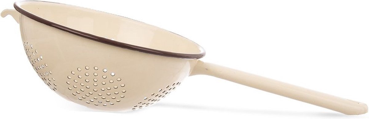 Vergiet Geëmailleerde Bruin BROWN 22 cm - Zeef Keuken