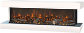 Bol.com Xaralyn Disegno 120SW elektrische wandhaard - wit - 3-zijdige elektrische LED sfeerhaard - 1400 Watt verwarming - afstan... aanbieding
