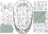 Bol.com Lantigo 5-in-1 babynest van 100% katoen OEKO-TEX gecertificeerd. Met cocon deken 2 kussen en matras. Ideaal als eerste u... aanbieding