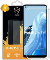 Lot de 2 protections d' Protecteurs d'écran pour Oppo Reno 8 Lite - Économiseurs d'écran en Glas trempé compatibles avec les MobyDefend - Protections d'écran - Coques en verre