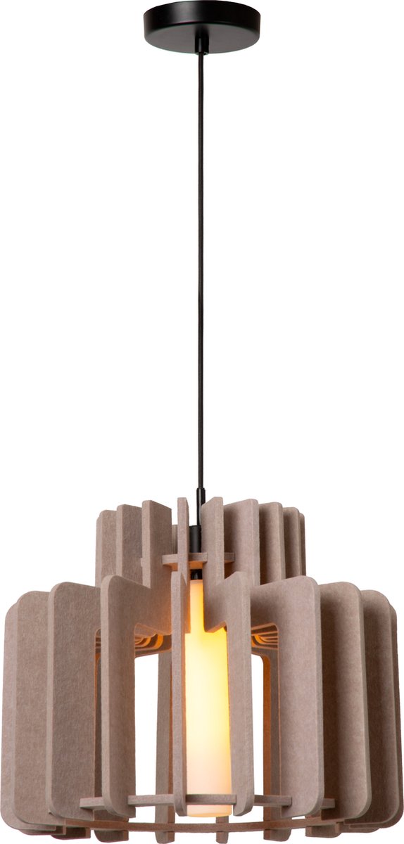 Lucide ROLLO - Hanglamp - 1xE27 - Taupe