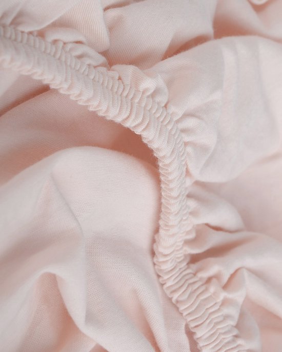 DRAP HOUSSE Petite Amélie 60 X 120 CM JERSEY DE COTON BIO ROSE