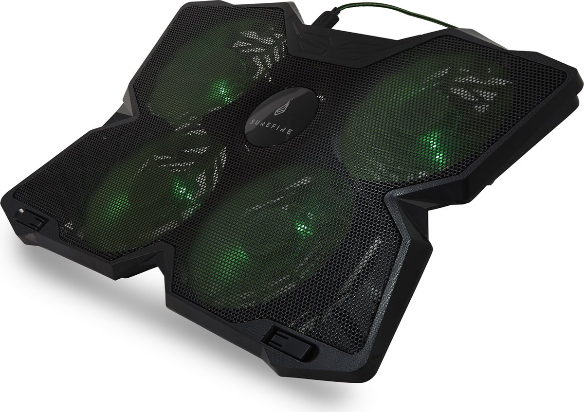SureFire Bora laptop cooling pad 43,2 cm (17") 1200 RPM Zwart