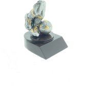 Golden Ballon Football Championship Prize Trophée personnalisable Réplique de joueur de football Cadeau d'anniversaire