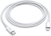 Bol.com USB C naar Lightning kabel 1Meter - Wit geschikt voor Apple iPhone (12 13) & iPad - iPhone oplader kabel aanbieding