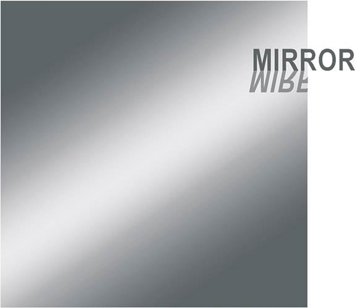 Boston PG-233-MC pickguard material, 2 ply, 30x29cm, mirror chrome