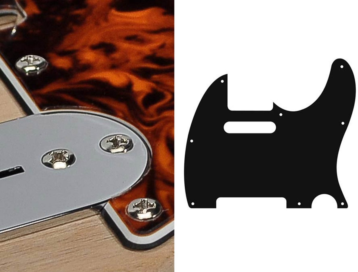 Boston TE-310-MO pickguard, Teaser, standard, 3 ply, marble orange