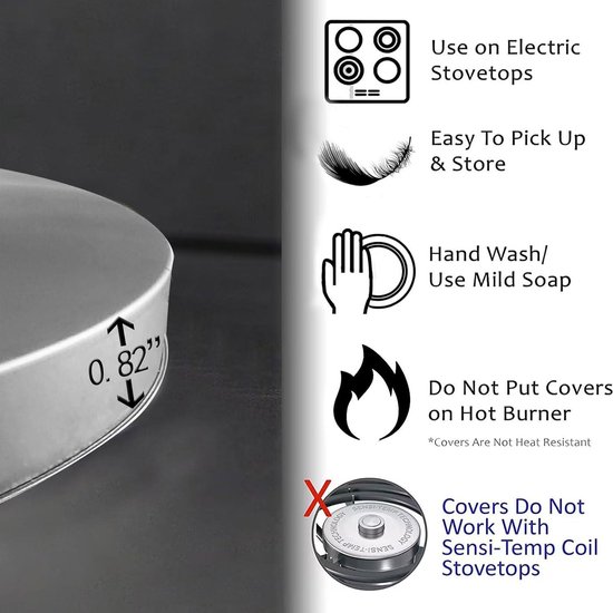 Rijpe Vruchten Art Metalen Ronde Kookplaat Covers - Set van 4 - Gas Range Oven Protector van Koloroo — afbeelding 5