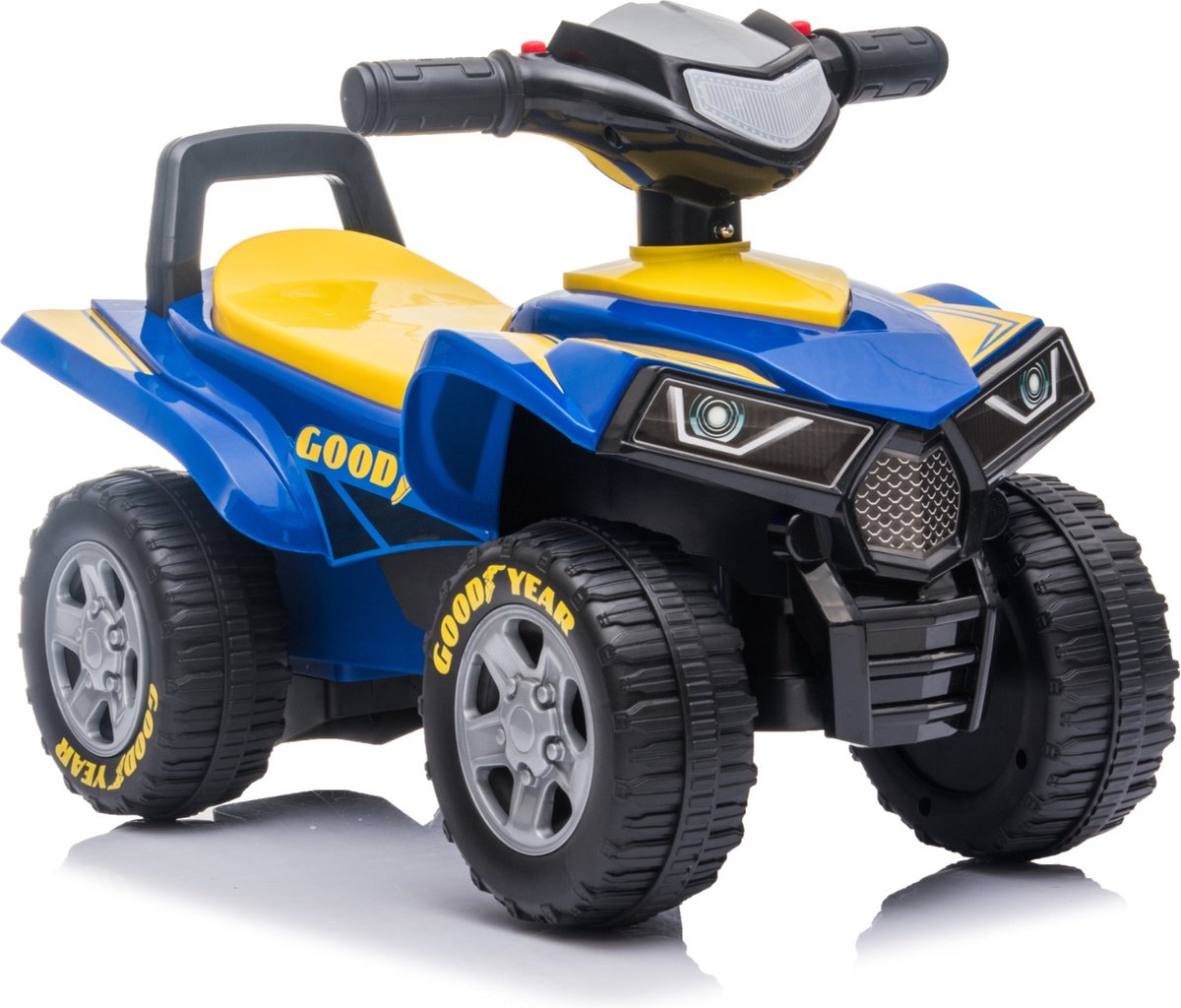 Eco Toys - Goodyear Quad Loopauto - Blauw - Met LED-Licht, Muziek & Opbergruimte - Vanaf 18 Maanden - Max. 25 kg – foto 2