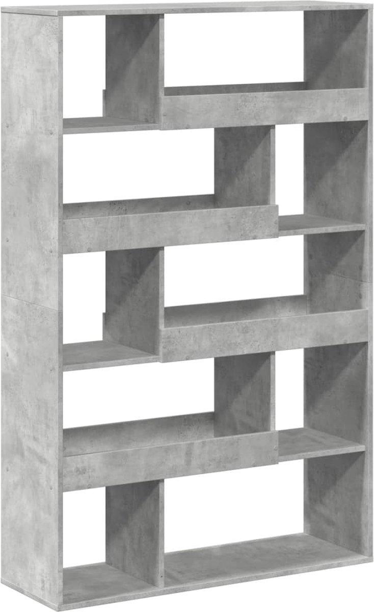 vidaXL kamerscherm - 100x33x156,5 - cm - bewerkt - hout - betongrijs