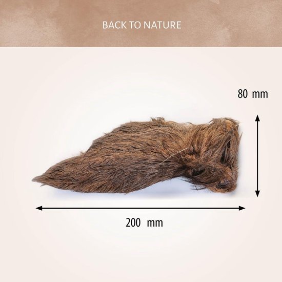 Hertenoren met vacht 15STUKS GROOT - hond - hypoallergeen
