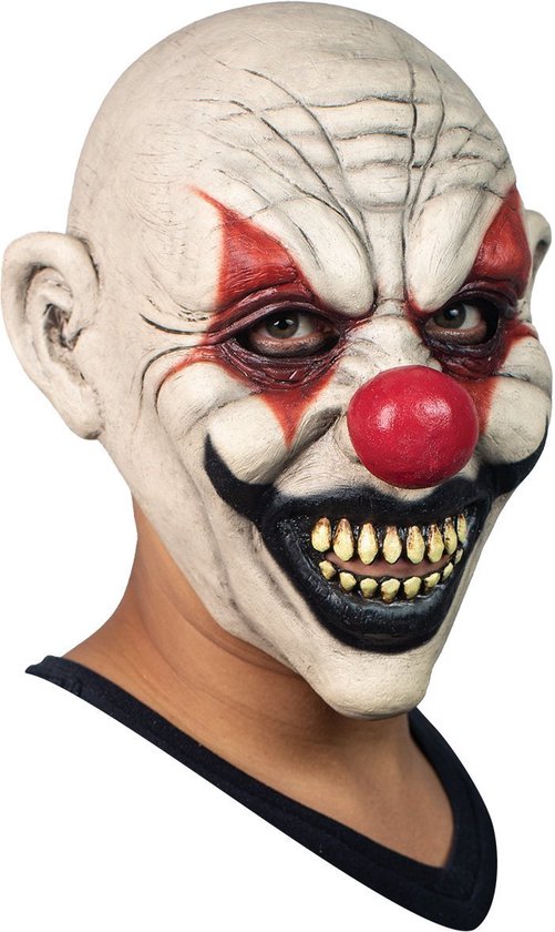 Masque De Clown Horrifique Halloween - Latex Réaliste, Taille Unique Adulte, Pour Fête Déguisement Ou Maison Hantée