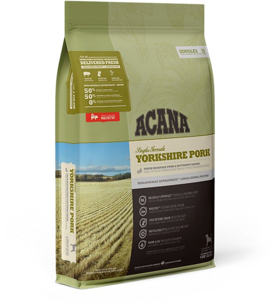 Acana Singles Yorkshire Pork Varken&Pompoen - Hondenvoer - 6 kg
