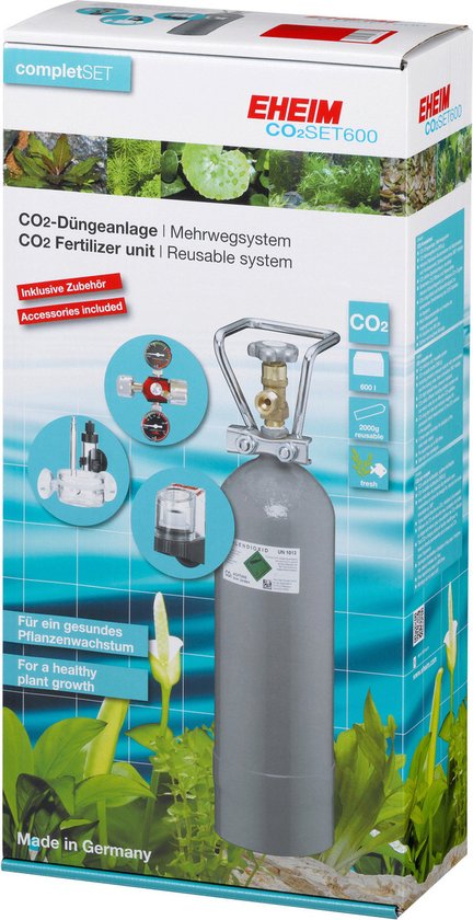 Eheim CO2 600 - Hervulbare CO2 Fles - Set