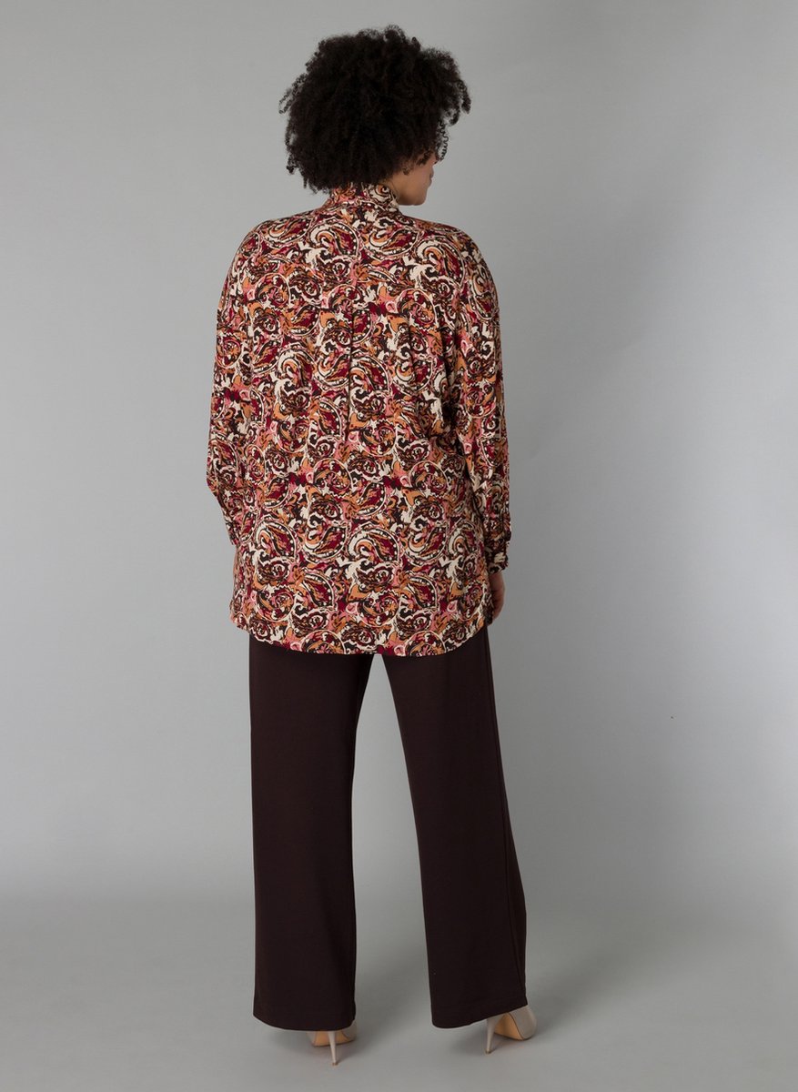 YESTA Ruby Essential Tops - Brick/Multi-Colour - maat X-0(44)