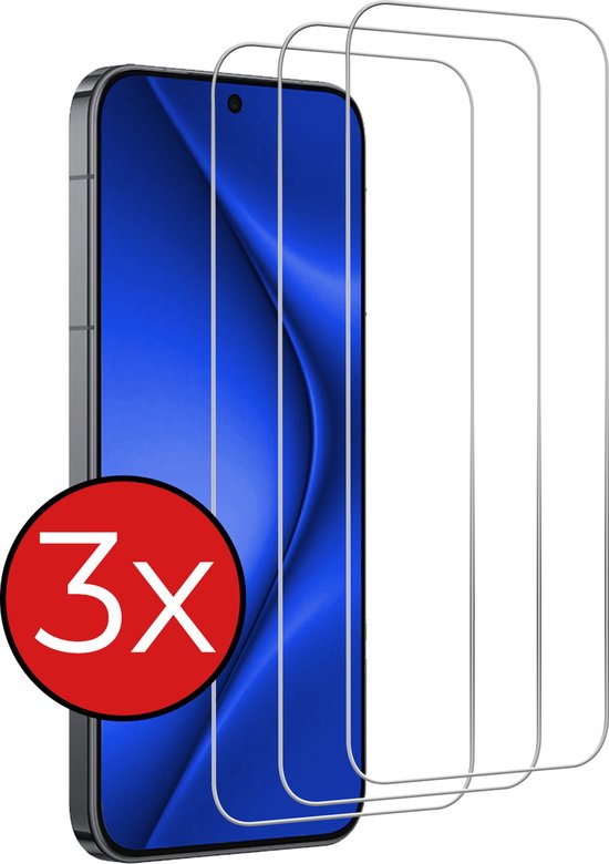 Lot de 3 films de protection d'écran en Tempered Glass trempé pour Huawei Pura 70 Pro - Protection d'écran pour Huawei Pura 70 Pro - Lot de 3