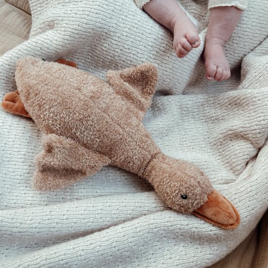Flow Amsterdam - Peluche battement de coeur rechargeable - Liva Brown - Bruit White - Battement de coeur - Son de respiration