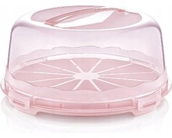 Dunya Lock & Fresh Ronde Taartdoos – Taart Bewaardoos 30 cm – Met Handvat & Vergrendeling – BPA-vrij – Vershouddoos & Snijhulp voor 12 Stukken