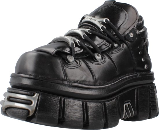 new rockスニーカー M-106-S112 EU43 ⭐即納⭐M-106-S112 / プレート / 厚底スニーカー / 本革【NEW