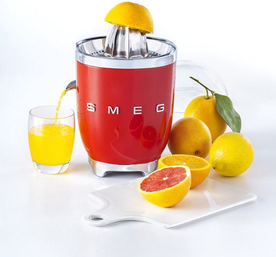 SMEG CJF01RDEU - Citruspers - Rood - Handmatige druk - 70W van SMEG — afbeelding 4