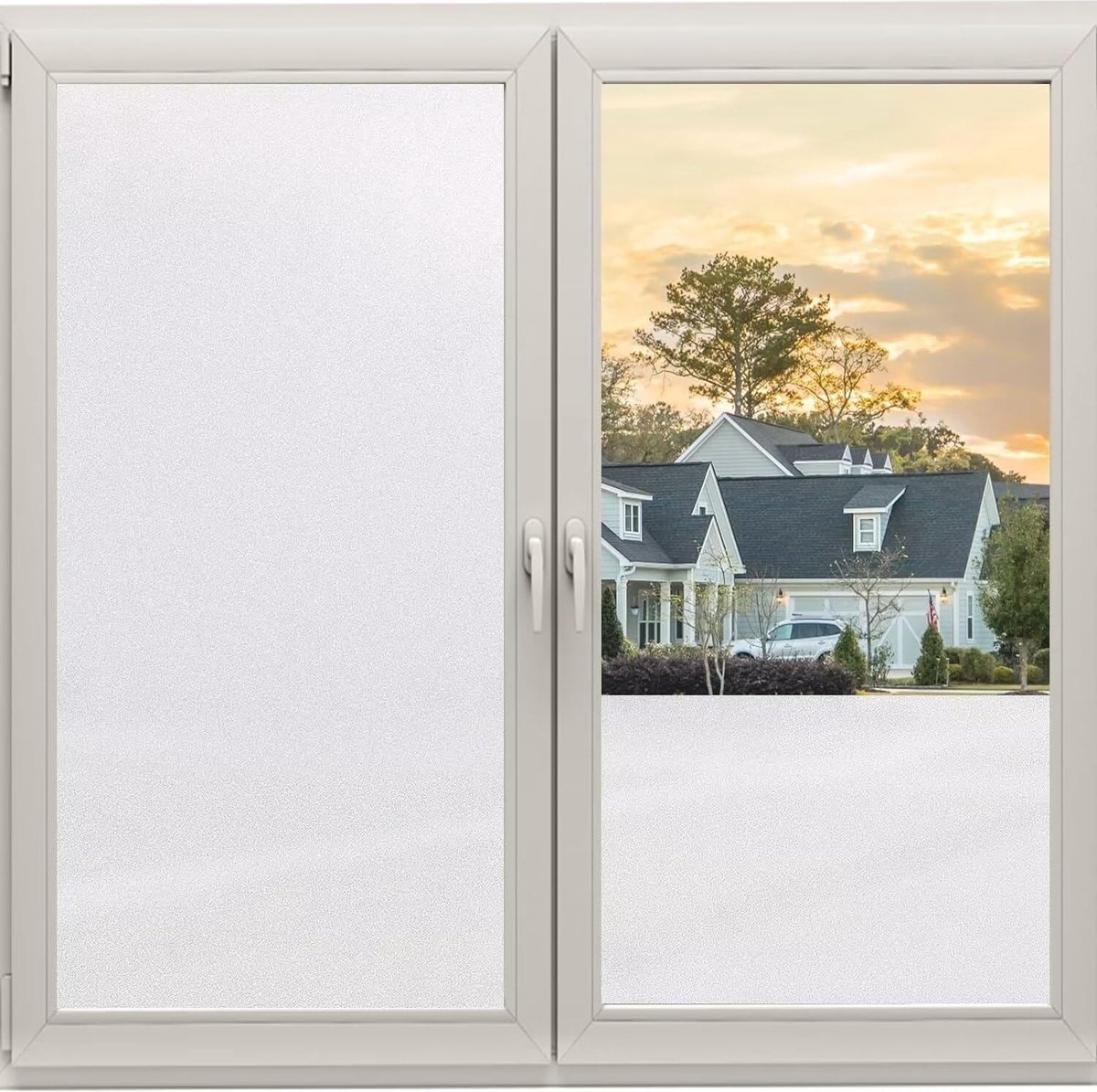 Solacis Privacy Folie Raam - Raamfolie - Folie Raam - Zichtwerend - Anti Inkijk Raamfolie - Must have voor uw privacy! Wit