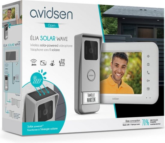 Avidsen Elia Solar Wave intercom met camera - draadloos van Avidsen — afbeelding 3