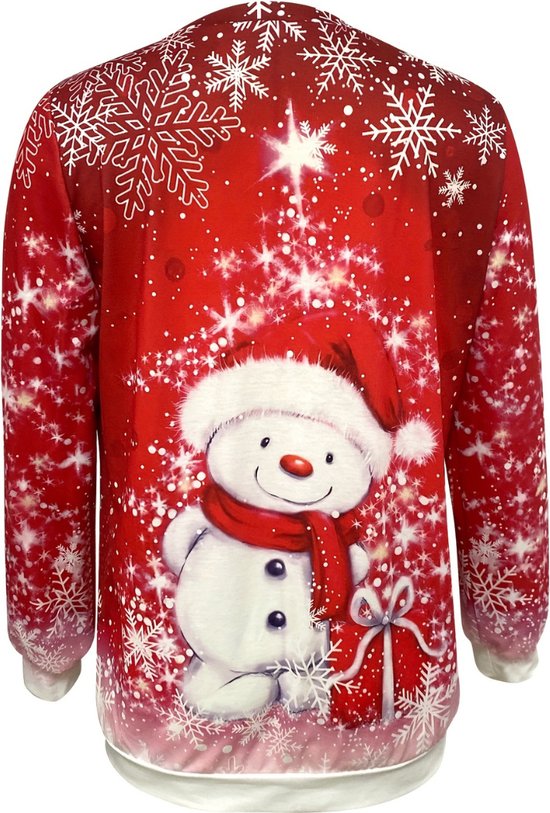 Pull de Noël Bovista - Femme - Mauvais pull de Noël - Pull de Noël - Pull de Noël - Jumper de Noël - Pyjama - Pull - Taille L
