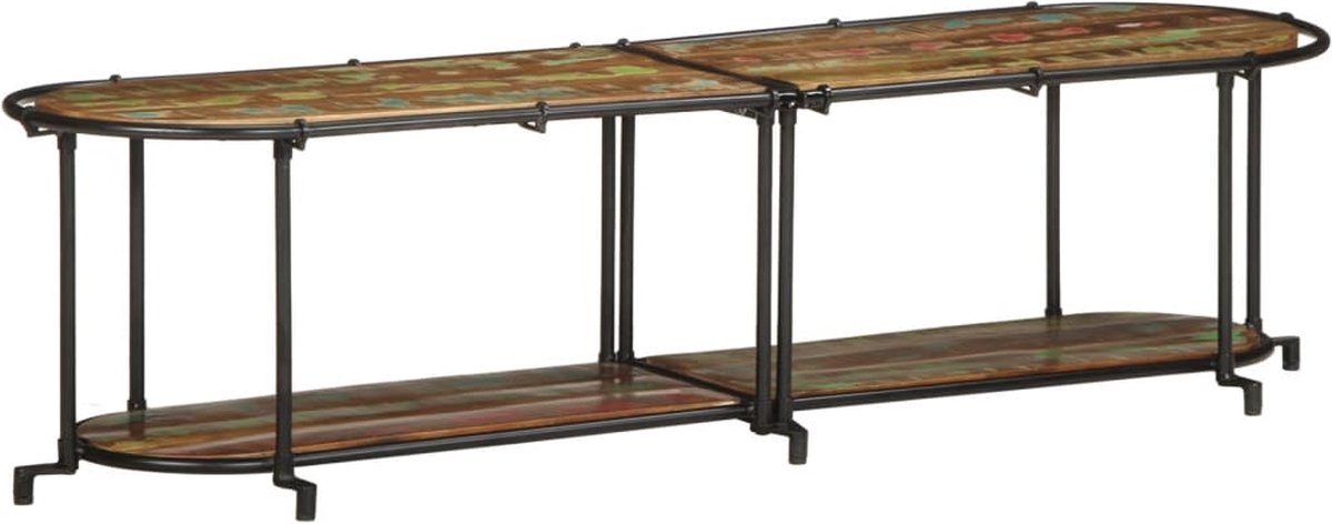 vidaXL - Tv-meubel - 160x42x40 - cm - massief - gerecycled - hout