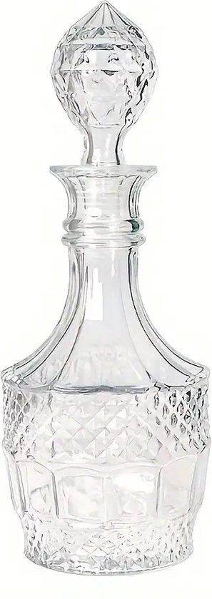 Foto: Elegante glazen whiskey decanter luxe loodvrije kristallen spiritfles klassieke drankdispenser voor whisky wijn brandewijn 27oz 800ml luxe whiskey karaf set