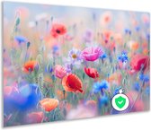 Bloemen posters - Natuur muurdecoratie - Posters Gras - Wanddecoratie klassiek - Slaapkamer posters - Kunst aan de muur poster 105x70 cm