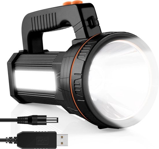 Foco Solar Led Recargable De 16500 Mah Y Plano Trasero Solar | Cuotas