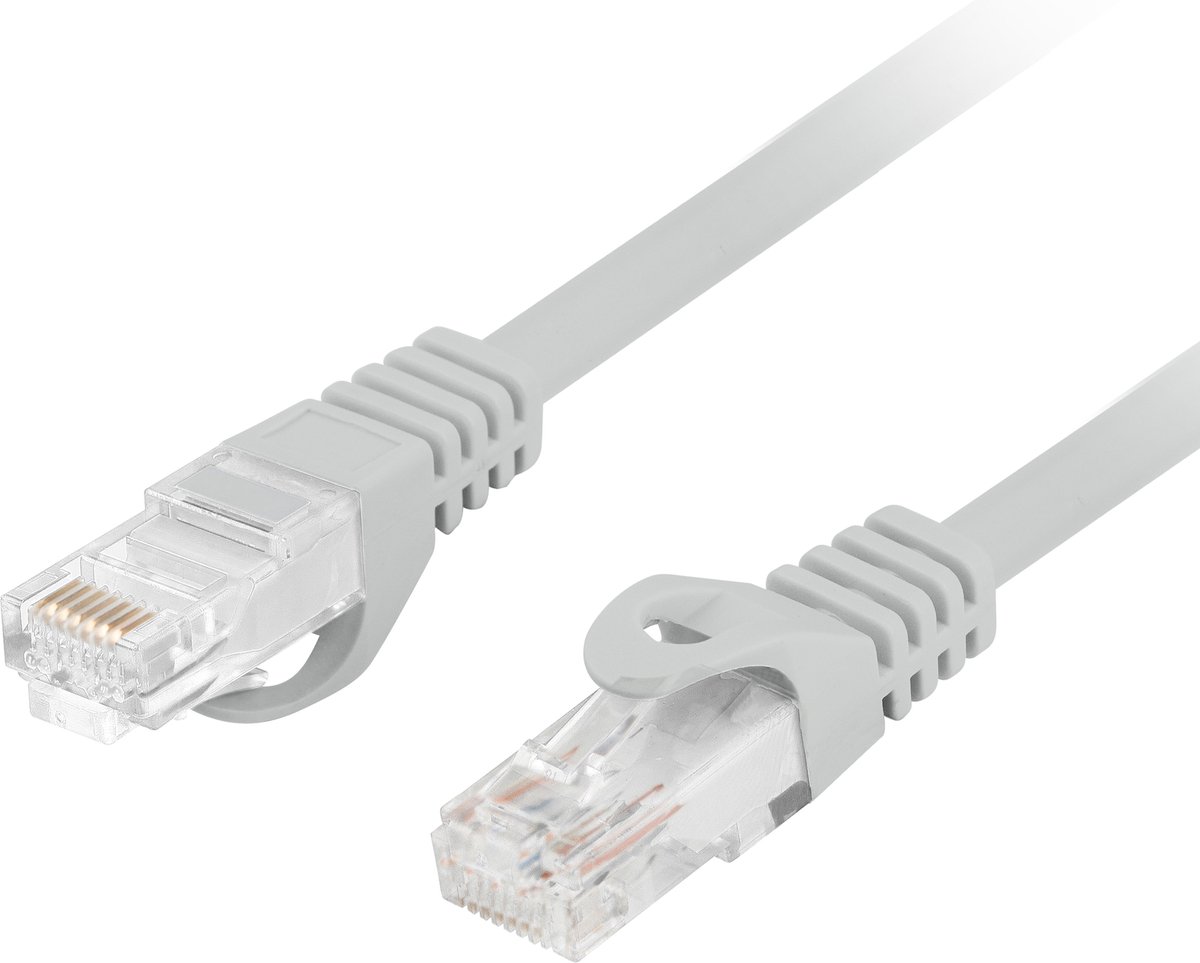 Lanberg - 2 m grijze Cat.6 UTP Ethernet-netwerkkabel PCU6-10CU-0200-S