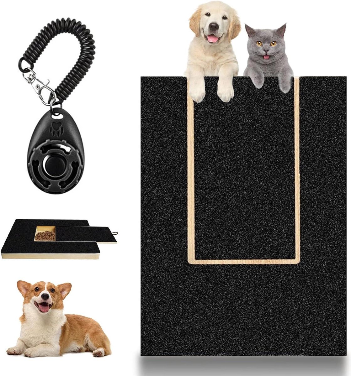 Krabmat voor honden, krabmat voor honden, verstelbaar nagelknipgereedschap, krabplank voor de meeste honden, krabpad voor thuis