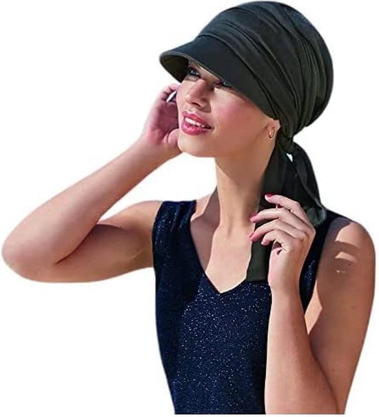 Foto: Cap sun hoofdband voor dames staalgrijs n maat briana