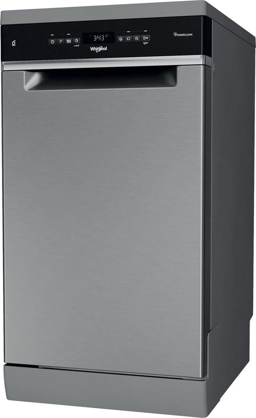 Whirlpool WSFO 3O34 PF X Rvs vrijstaande vaatwasser 45cm