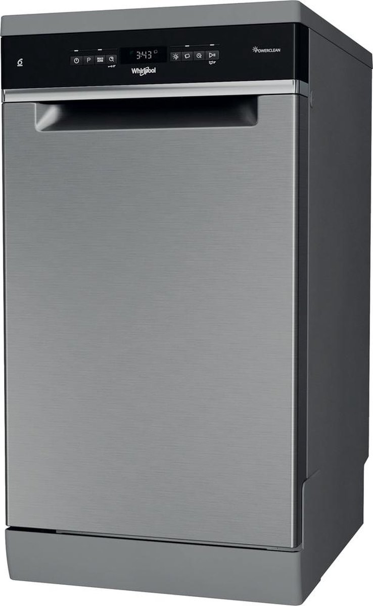 Whirlpool WSFO 3O34 PF X Rvs vrijstaande vaatwasser 45cm