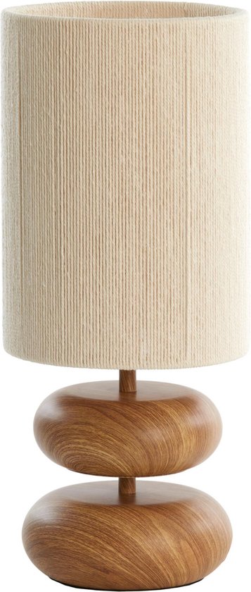 Light & Living Tafellamp Danialo - Naturel - Ø22cm - Modern