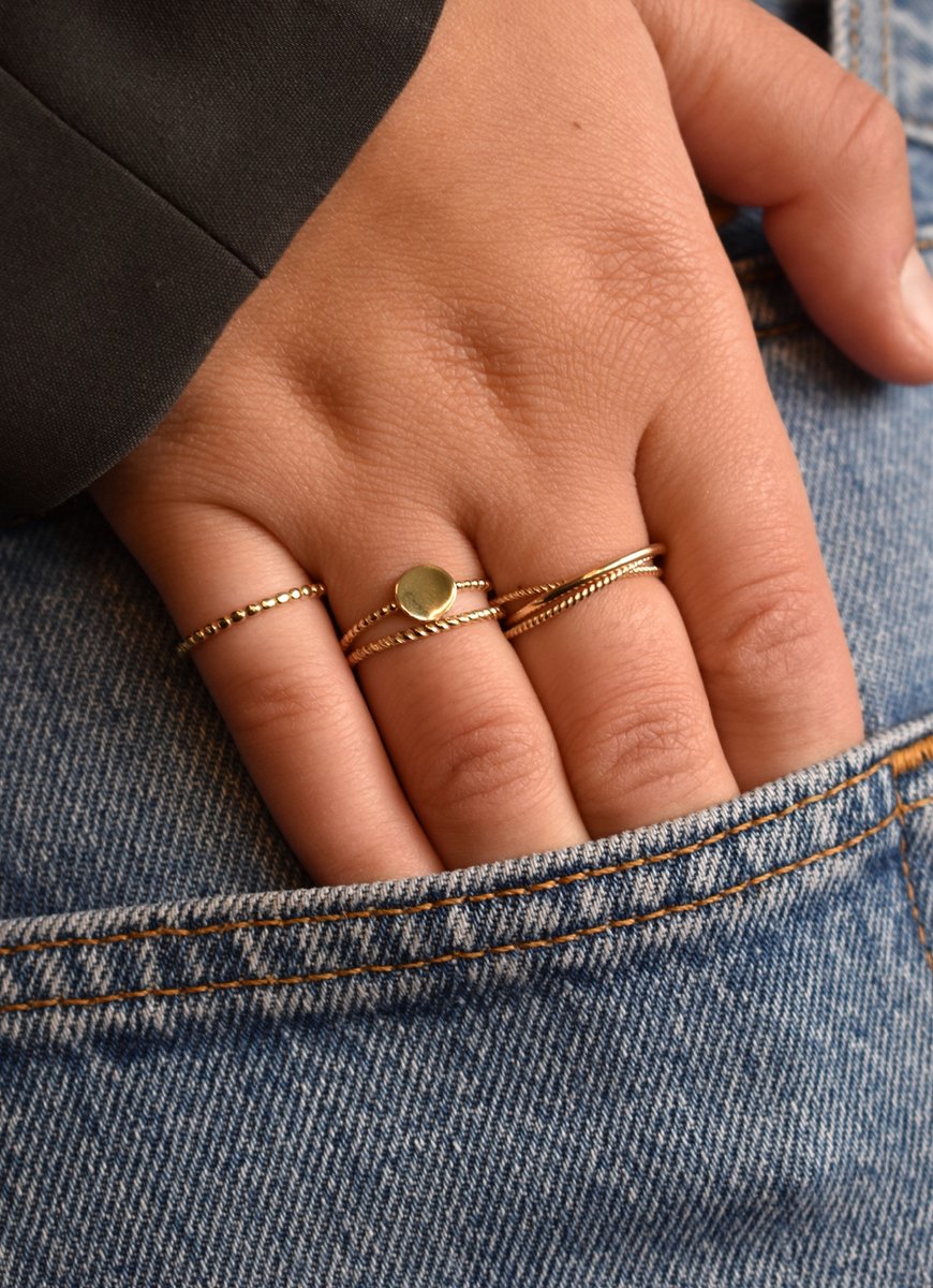 Jackie Gold JKR21.150 - Majorelle Trinity - Ring-56 is maat 17.75