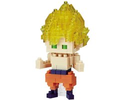 Bandai - Nanoblock - Son Goku Super Saiyan - Dragon Ball Z - Mini Brick Figuur - Bouwset - Super Saiyan Goku Pixel Manga Figuur Bouwpakket - NBDB007