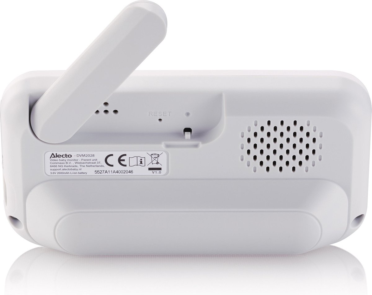 Afbeelding 3 van Alecto Babyfoon met Camera - Core Collection - 2,8 inch Scherm - Uitbreidbaar tot 2 camera's - Nachtlampje - DVM2028 - Wit