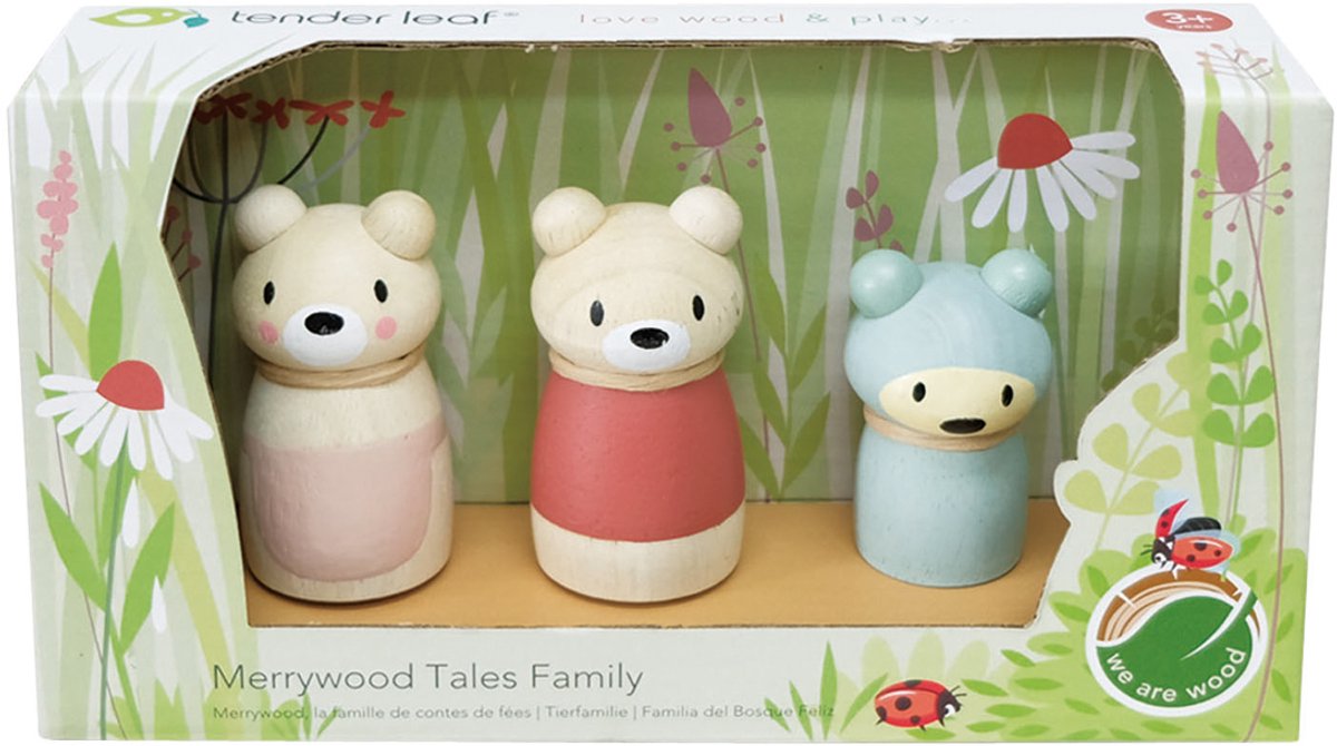 Tender Leaf Toys Speelfiguren Bear Tales Junior Hout 3-delig