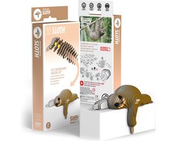 EUGY 3D Puzzel - Luiaard - Wilde Dieren - Duurzaam - Verzamel Ze Allemaal - 6 Jaar