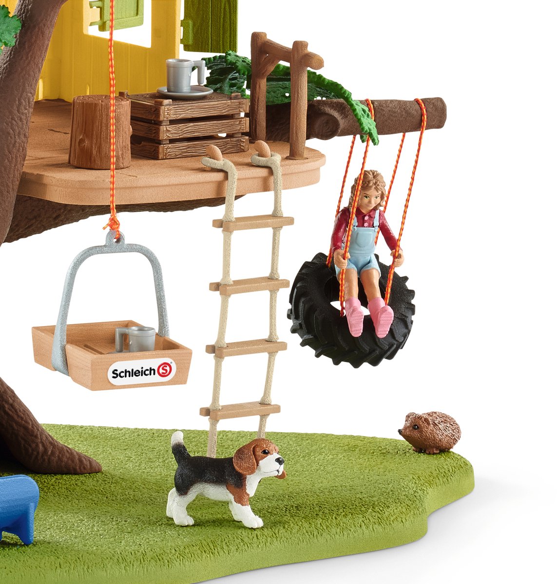 schleich FARM WORLD - Avontuurlijke boomhut - Speelfigurenset - Kinderspeelgoed voor Jongens en Meisjes - 3 tot 8 jaar - 28 Onderdelen — afbeelding 3