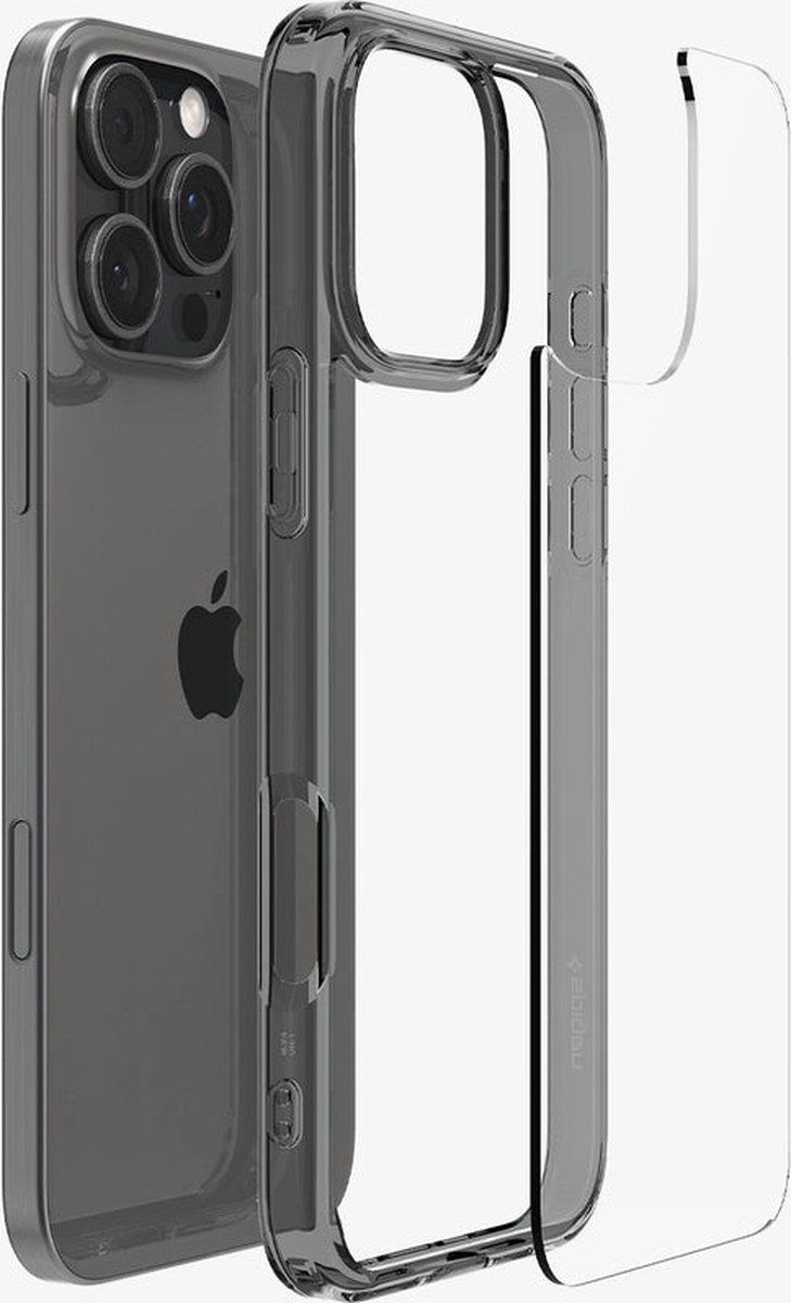 iPhone 16 Pro hoesje transparant Spigen Ultra Hybrid harde back cover TPU bumper Air Cushion bescherming - Afbeelding 2