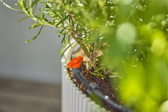 Gardena Micro-Drip System Complete druppelirrigatie set 13 mm voor 15 potplanten balkon en bloembakken