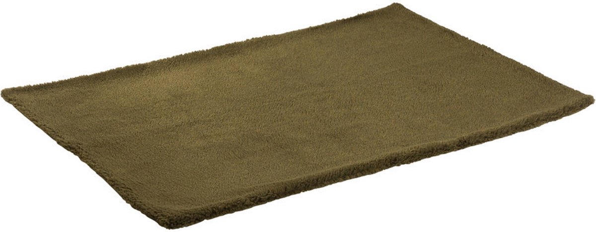 Maxxnobel Losse Hoes Orthopedische Sofa Lederlook/Teddy Olijfgroen - Hondenbank - Large