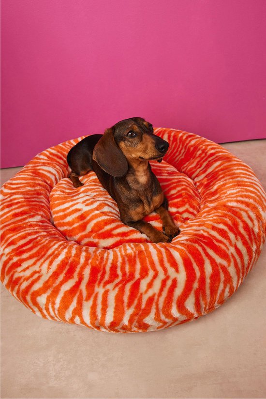 Jiupety Kalmerend honden- en kattenbed, gezellige donut schattige